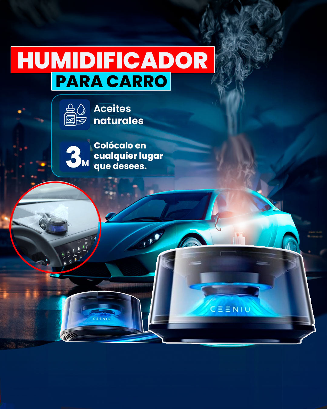 HUMIDIFICADOR PARA CARRO🌬️