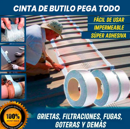 CINTA DE ALUMINIO DE BUTILO 5CM X 1M